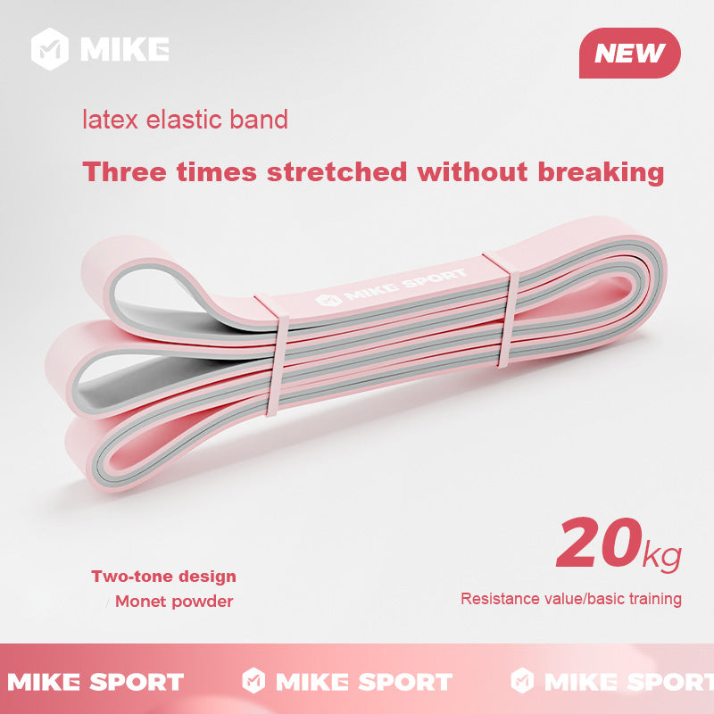 Mike elastic band fitness male resistance band strength training female yoga stretch pull rope training shoulder pull-ups