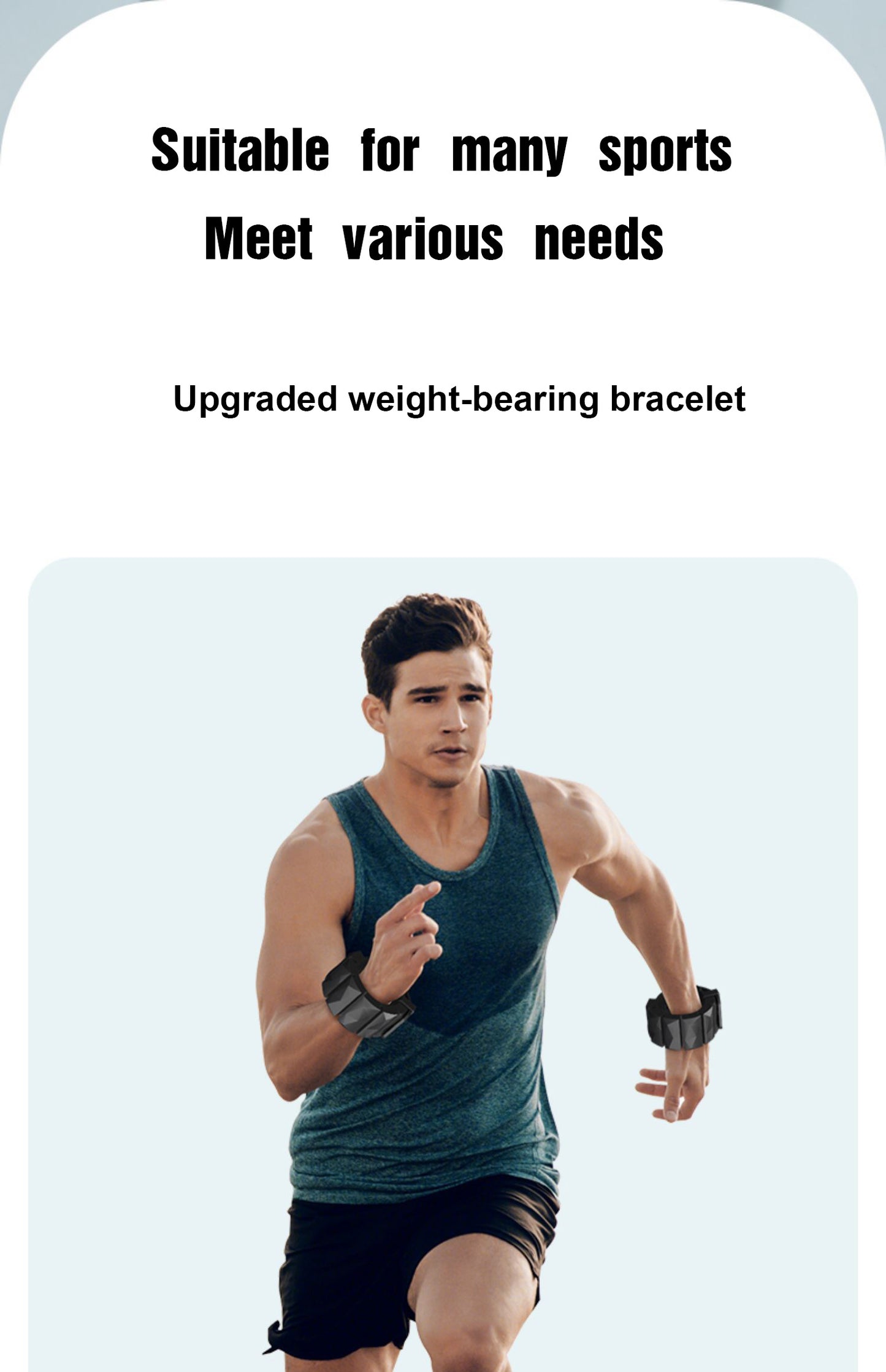 MiKe weight-bearing bracelet wrist weight-bearing sandbag wristband leggings hand binding invisible sports equipment fitness running men and women