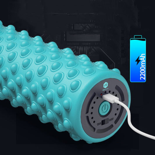 MiKe electric foam roller muscle relaxation professional leg massager fitness yoga column mace vibration roller