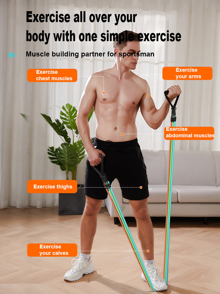Mike corde de tension multifonctionnelle fitness à domicile tendeur pour hommes bande de tension élastique bande de résistance équipement d'entraînement musculaire de la poitrine