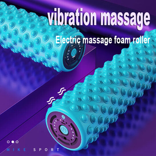 MiKe rouleau de mousse électrique relaxation musculaire masseur de jambe professionnel fitness yoga colonne masse rouleau de vibration